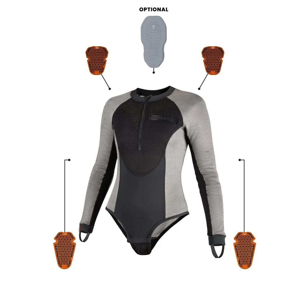 BIA GREY – Protective motorcycle base layer / bodysuit (Copy)