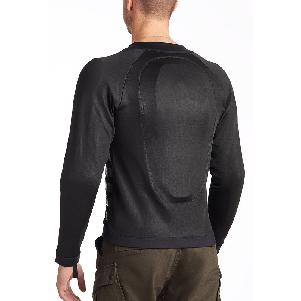 COMMANDO UH BLACK- Men's Motorcycle Shirt - Armoured Motorcycle Base-layer