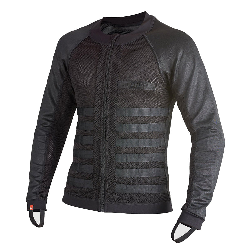COMMANDO UH BLACK- Men's Motorcycle Shirt - Armoured Motorcycle Base-layer