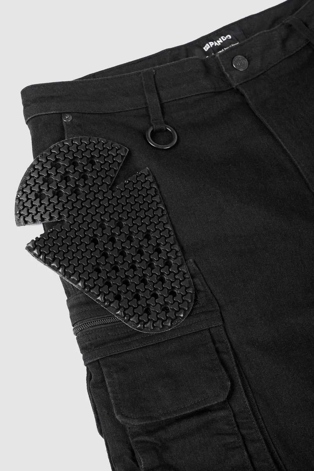 DESERT CARGO BLACK - Motorcycle Jeans for Men with Chino Style Cordura®
