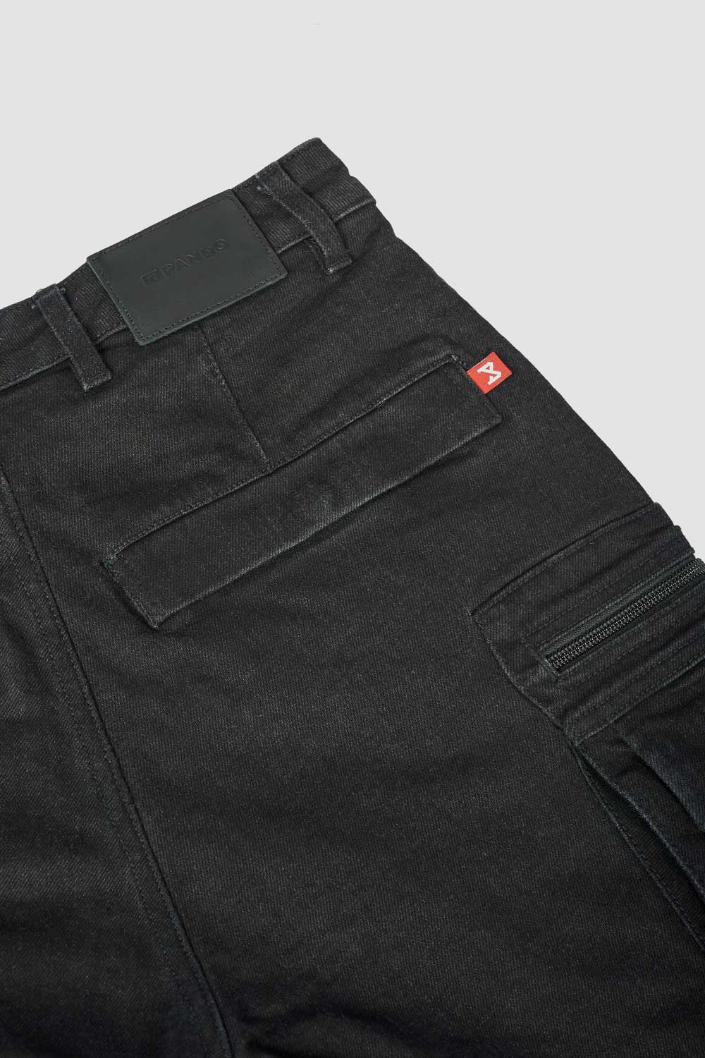 DESERT CARGO BLACK - Motorcycle Jeans for Men with Chino Style Cordura®