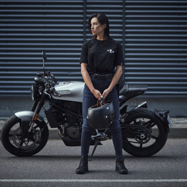 Motorcycle Jeans for Women - Blue Skinny-Fit Cordura®, KUSARI COR 02