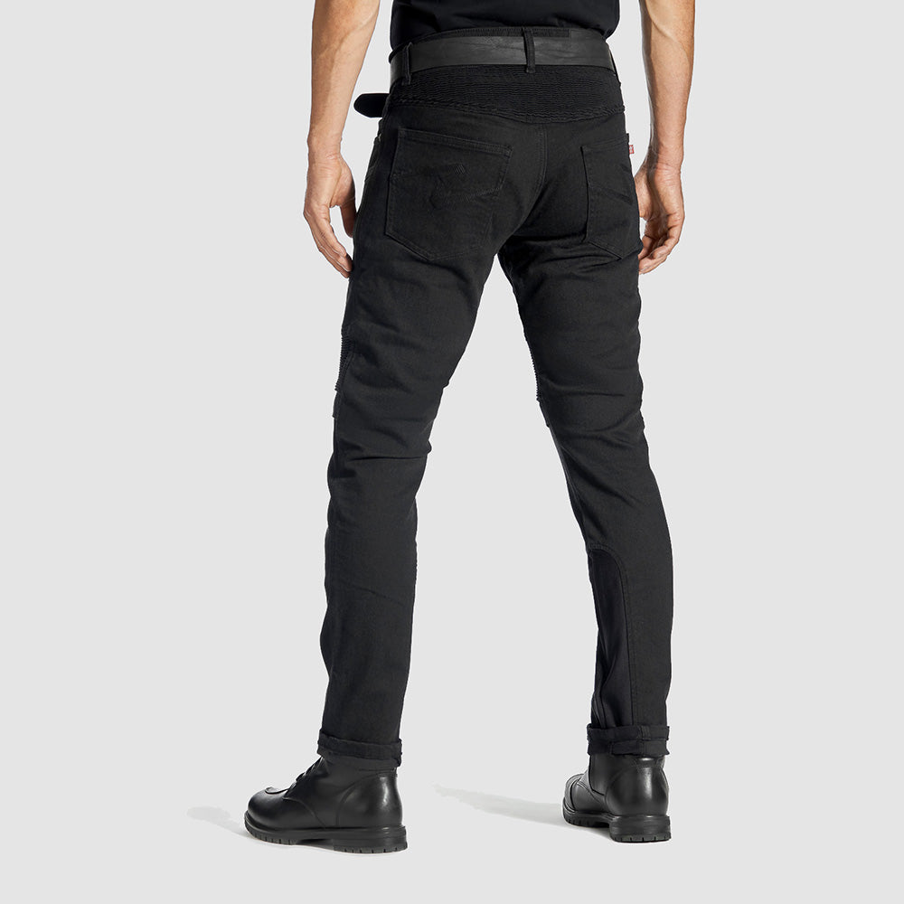 KARLDO SLIM BLACK - Motorcycle Jeans for Men - Slim-fit Cordura®