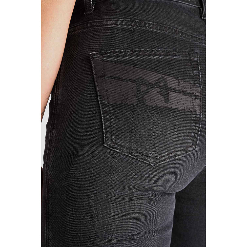 KAYA SLIM GREY - Skinny-Fit Armalith® Motorcycle Jeans for Women