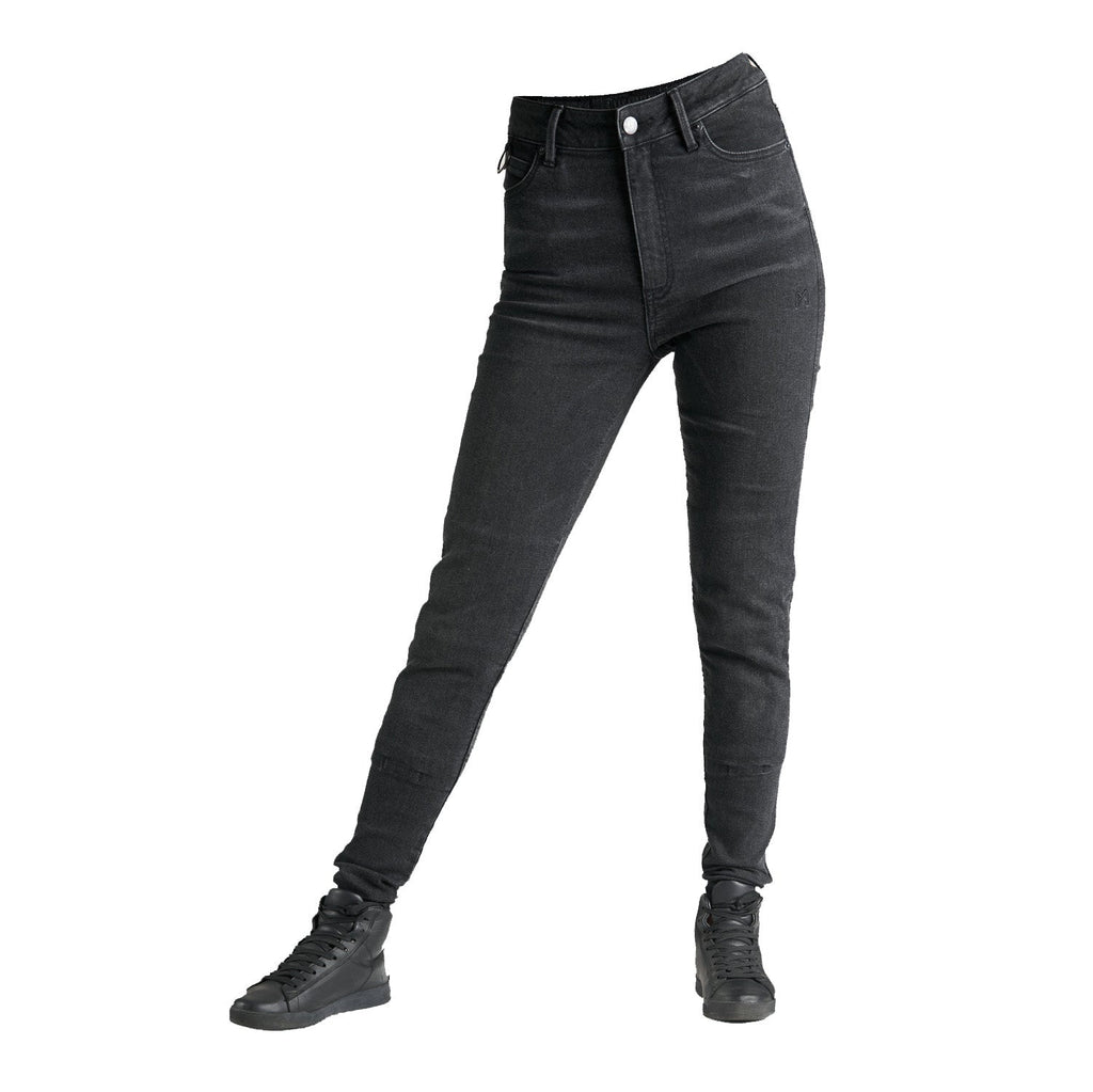 KUSARI COR 01 - Motorcycle Jeans for Women - Black Skinny-Fit Cordura®