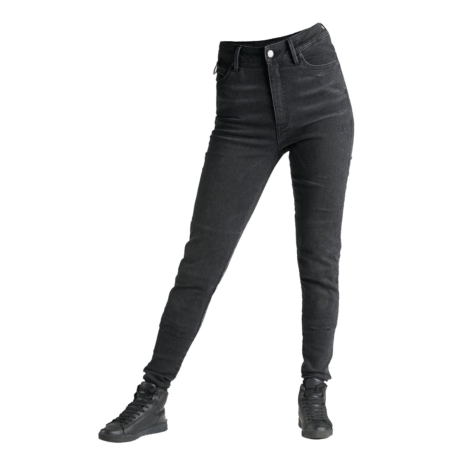 KUSARI COR 01 - Motorcycle Jeans for Women - Black Skinny-Fit Cordura®