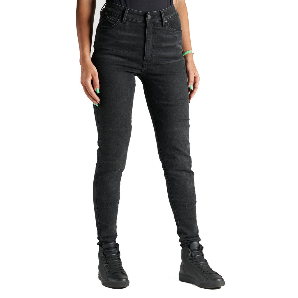 KUSARI COR 01 - Motorcycle Jeans for Women - Black Skinny-Fit Cordura®