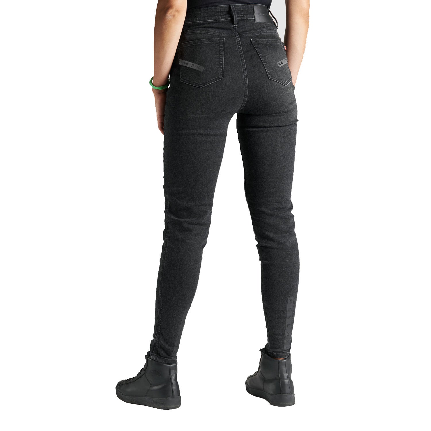 KUSARI COR 01 - Motorcycle Jeans for Women - Black Skinny-Fit Cordura®