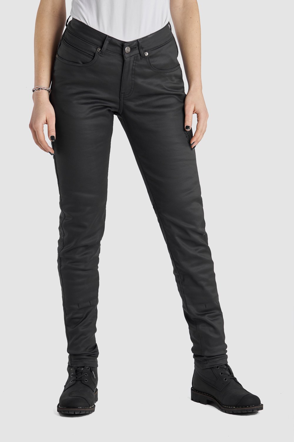 Motorcycle Jeans for Women - Black Slim-Fit Kevlar® LORICA KEV 02