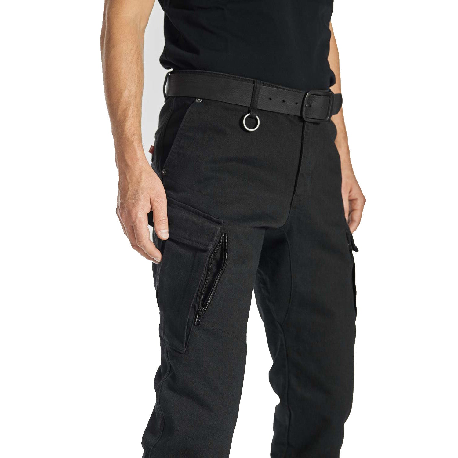 MARK KEV 01 - Motorcycle Jeans for Men - Black Chino Style Cordura®
