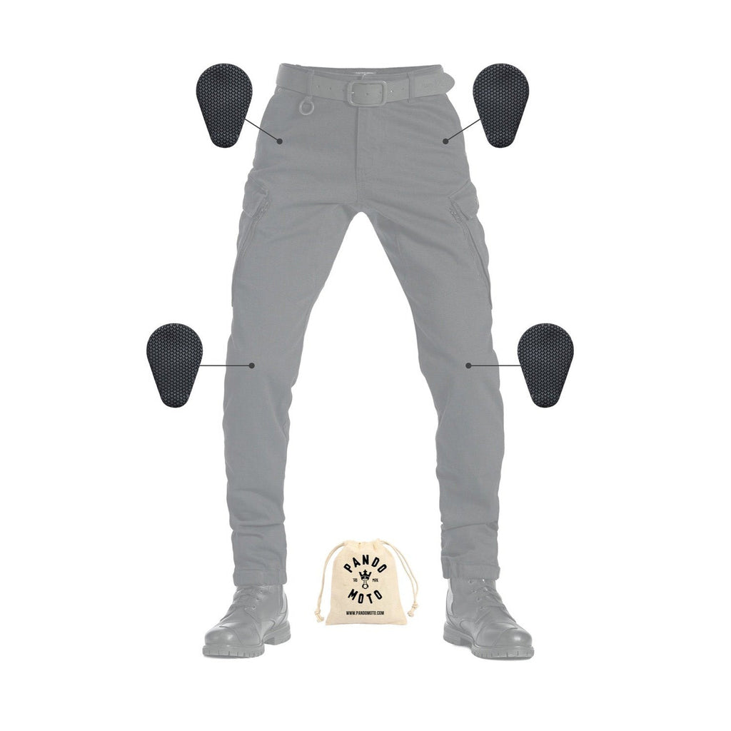 MARK KEV 01 - Motorcycle Jeans for Men - Black Chino Style Cordura®
