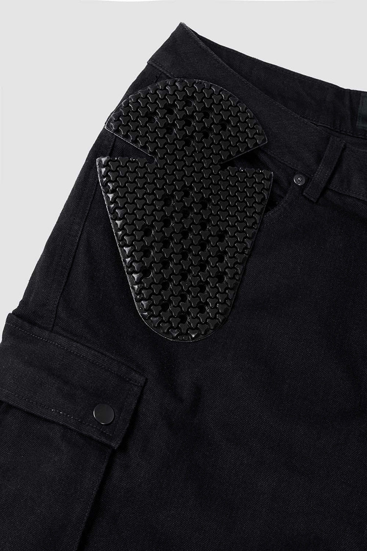 MILA CARGO BLACK - Motorcycle Jeans for Women with Chino Style Cordura®