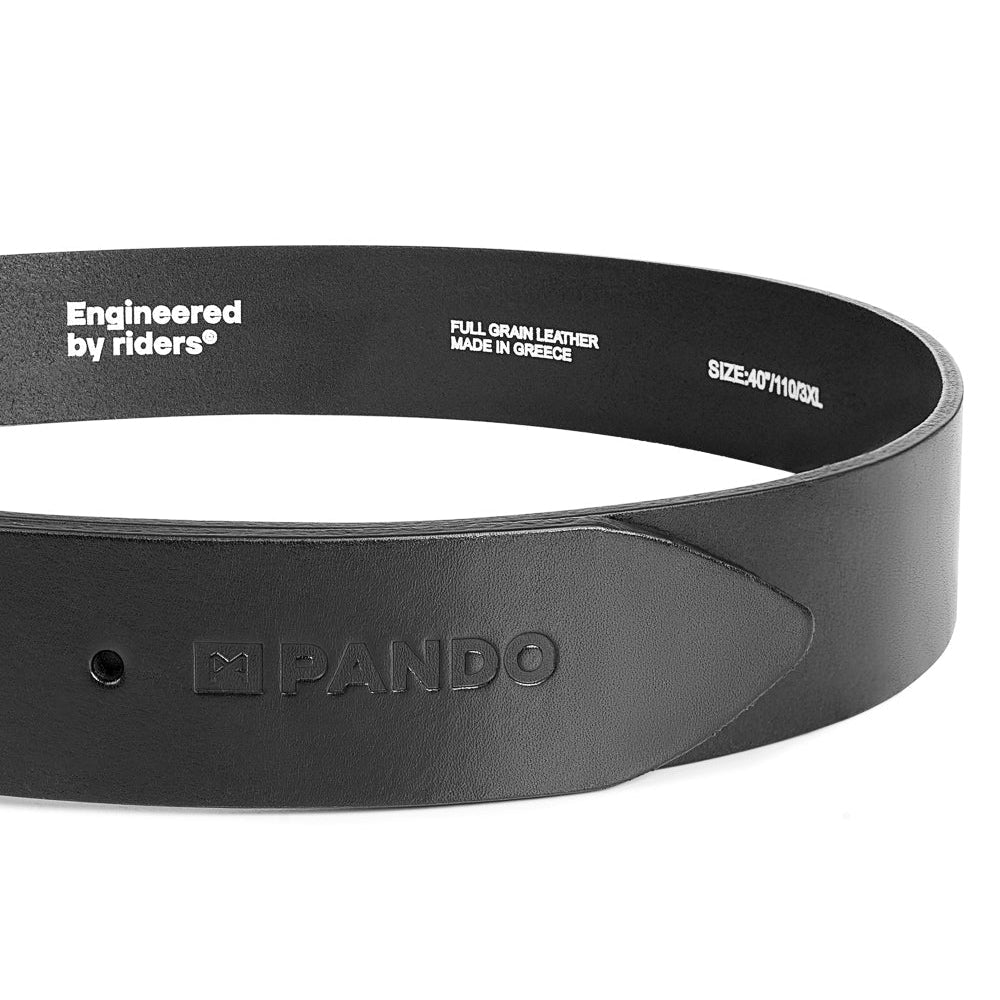 HIMO 3 - Black Leather Belt