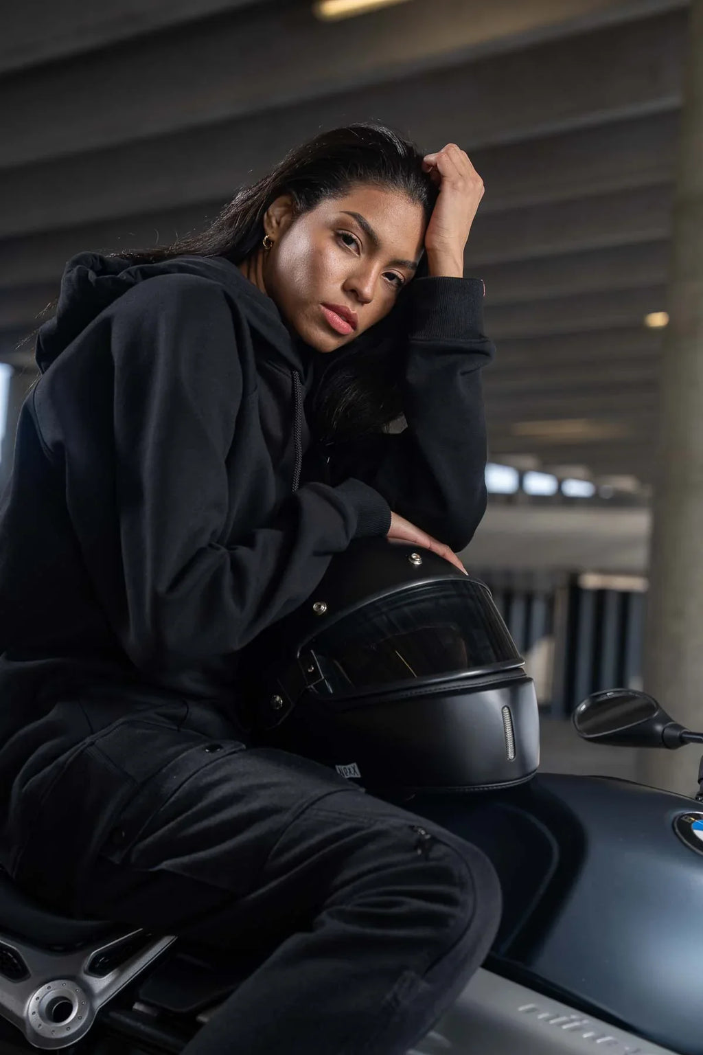 MILA CARGO BLACK - Motorcycle Jeans for Women with Chino Style Cordura®