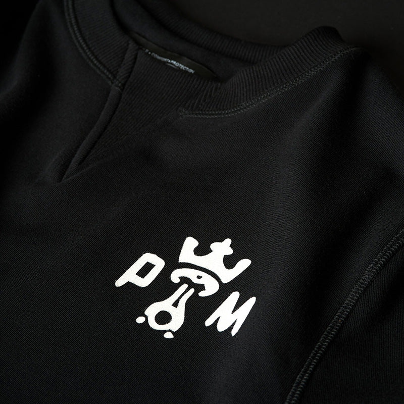 JOHN DON’T DIE - Unisex Biker Sweatshirt - Black Cotton