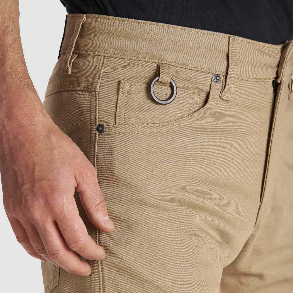 ROBBY SLIM BEIGE - Motorcycle Jeans for Men - Slim-Fit Cordura®