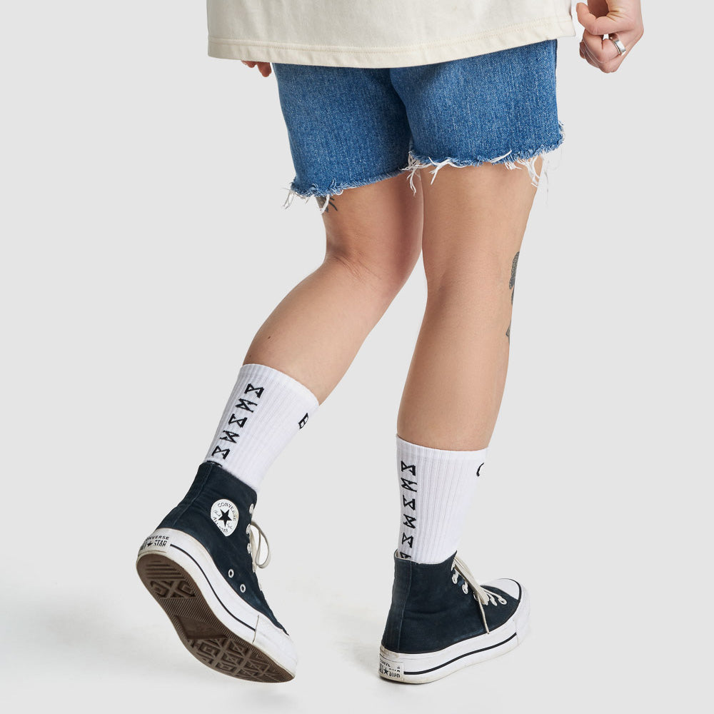 Motorcycle Socks – white lifestyle socks