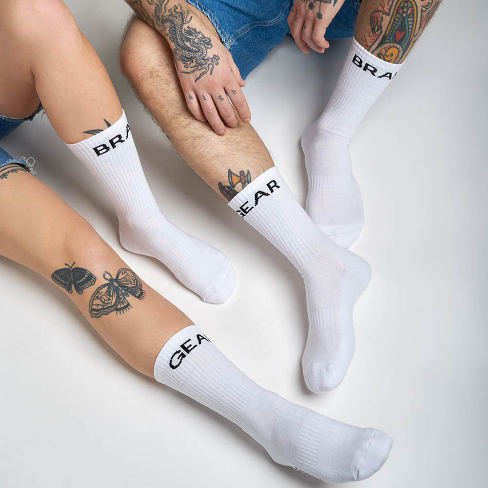 Motorcycle Socks – white lifestyle socks