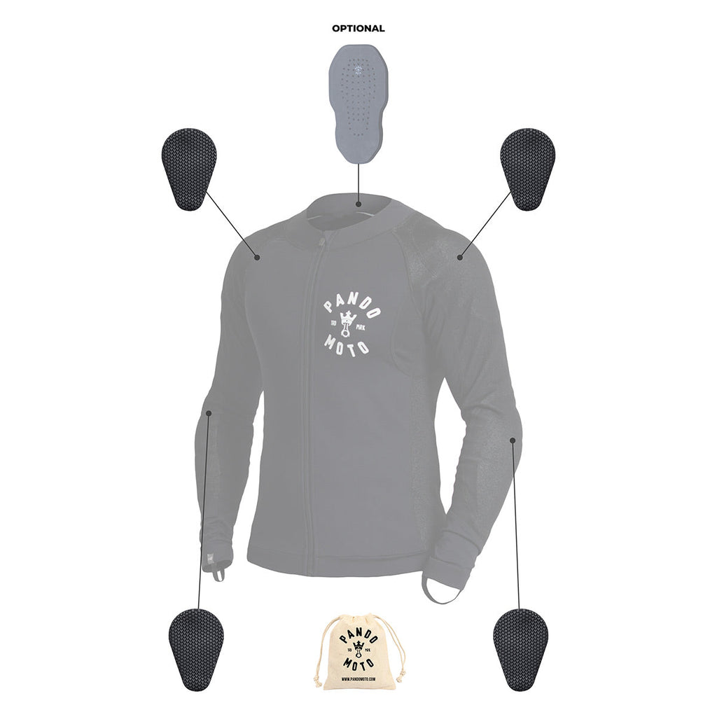 SHELL UH 01 - Unisex Motorcycle Shirt - Armoured Motorcycle Base-layer