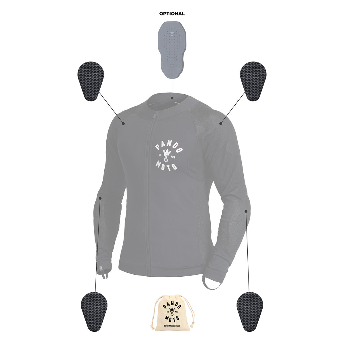 SHELL UH 01 - Unisex Motorcycle Shirt - Armoured Motorcycle Base-layer